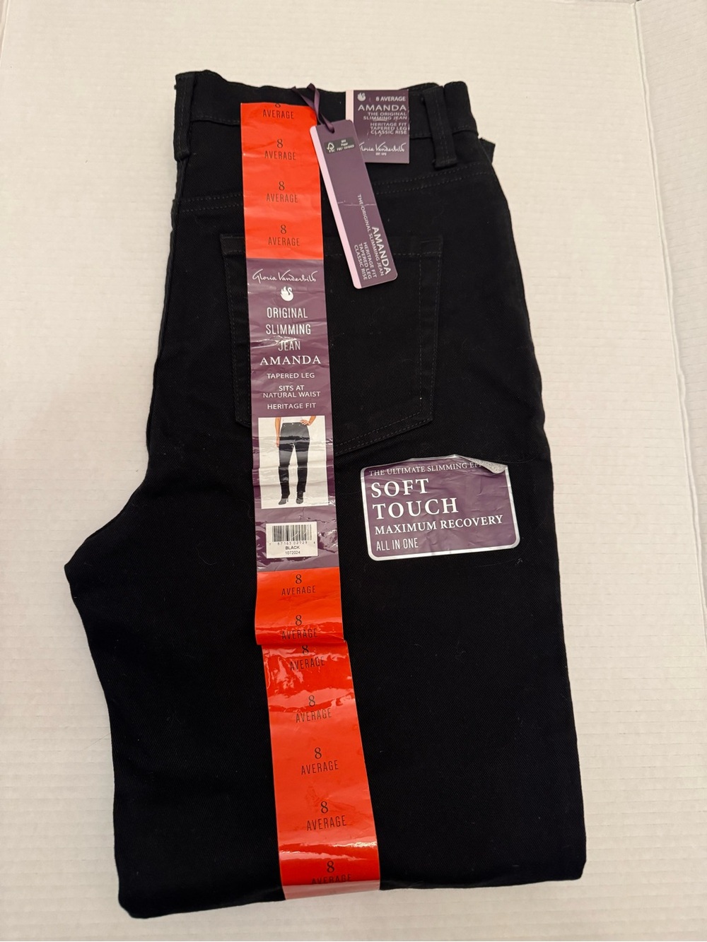 Gloria Vanderbilt Amanda Slimming Skinny Jeans - Black